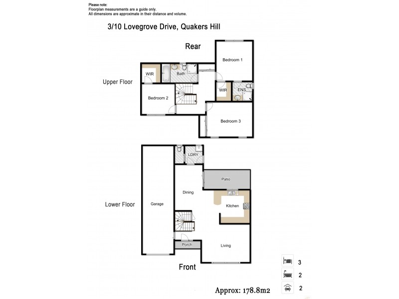3/10 Lovegrove Drive, Quakers Hill NSW 2763 Floorplan