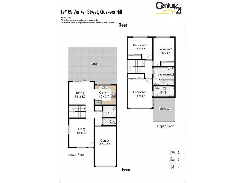 19/169 Walker Street, Quakers Hill NSW 2763 Floorplan