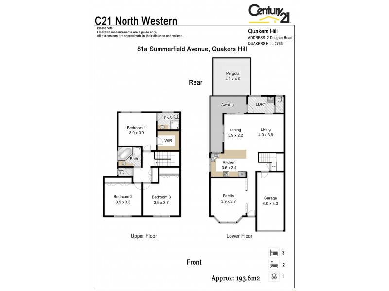 81A Summerfield Avenue, Quakers Hill NSW 2763 Floorplan