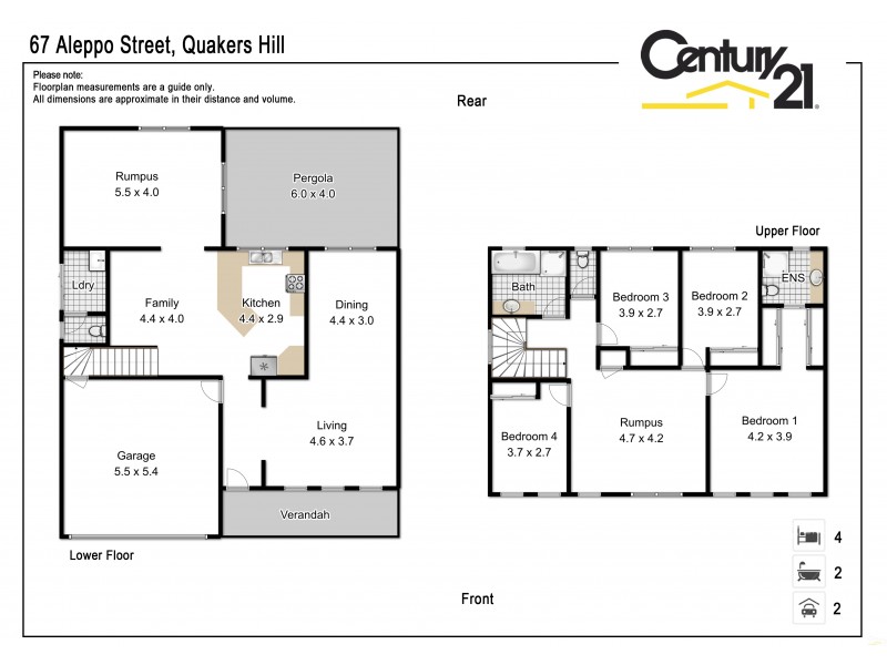 67 Aleppo Street, Quakers Hill NSW 2763 Floorplan