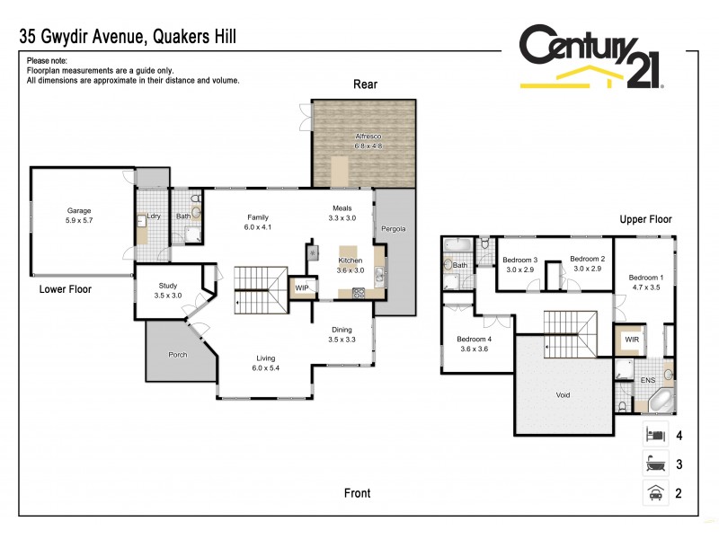 35 Gwydir Avenue, Quakers Hill NSW 2763 Floorplan