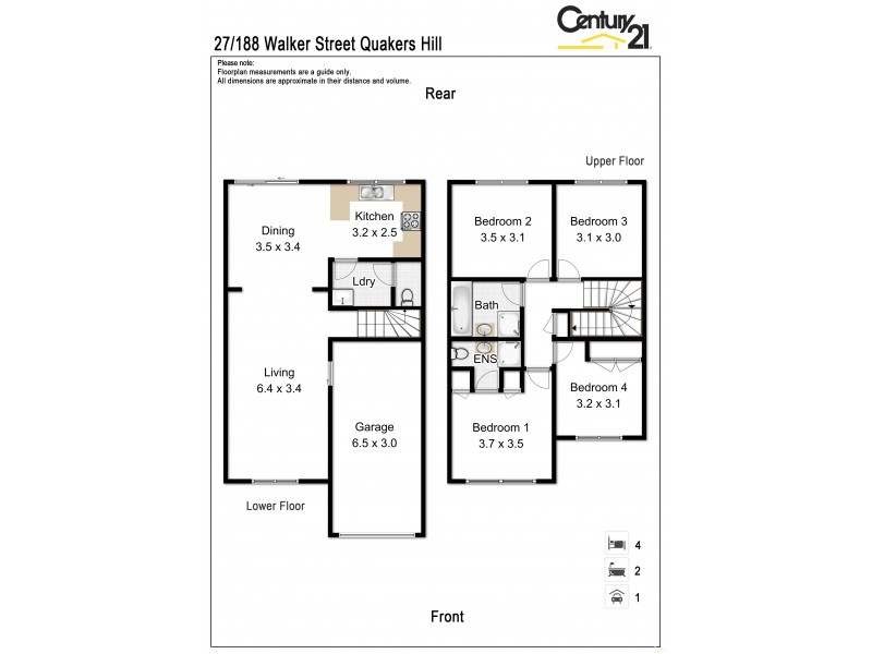 27/188 Walker Street, Quakers Hill NSW 2763 Floorplan