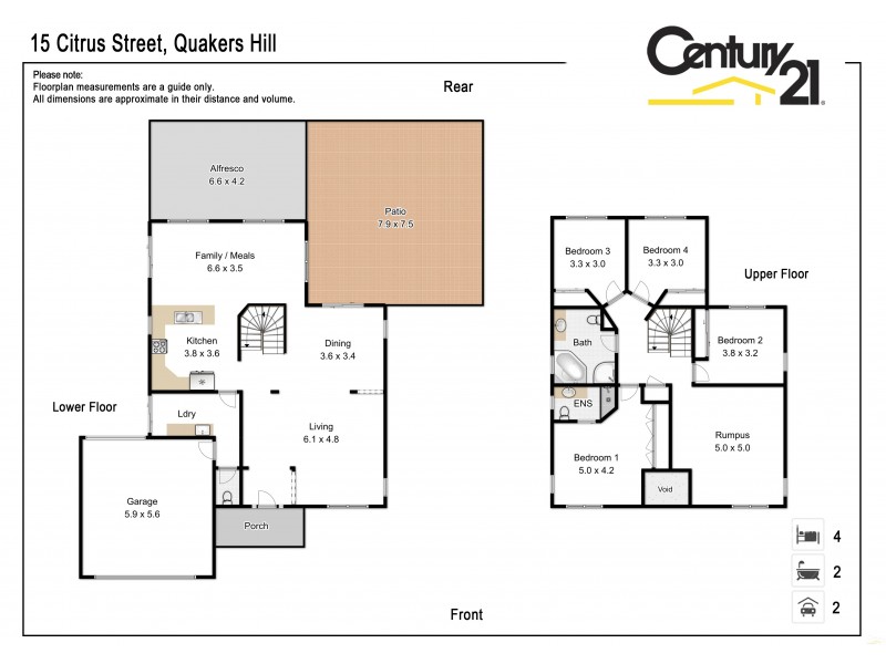 15 Citrus Street, Quakers Hill NSW 2763 Floorplan