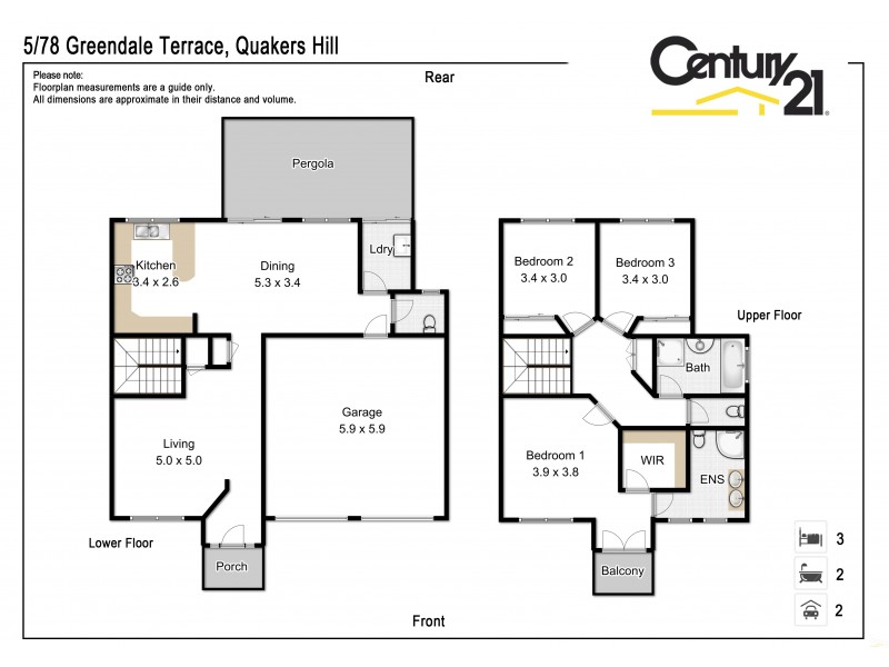 5/78 Greendale Terrace, Quakers Hill NSW 2763 Floorplan