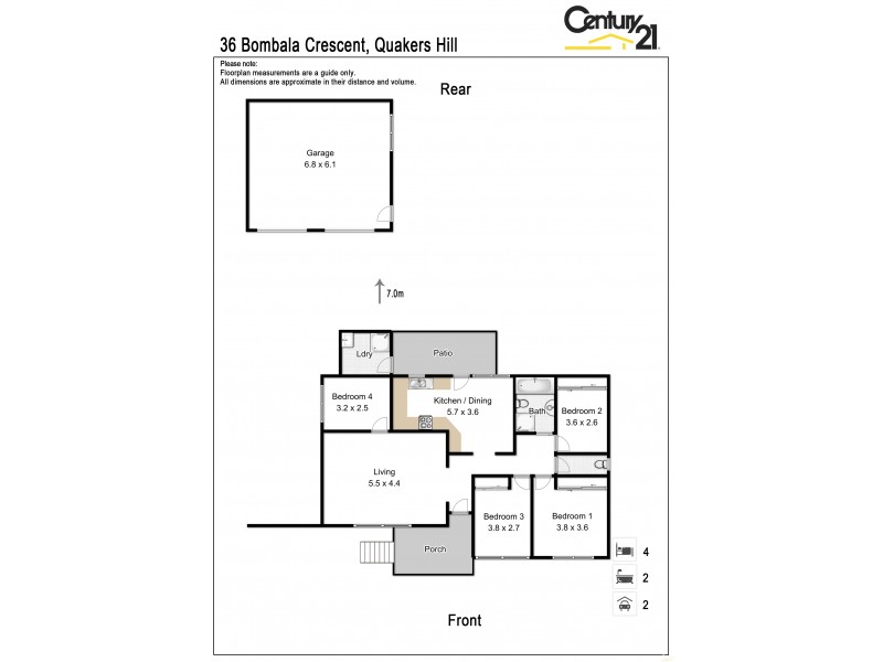36 Bombala Crescent, Quakers Hill NSW 2763 Floorplan