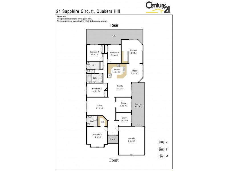 24 Sapphire Circuit, Quakers Hill NSW 2763 Floorplan