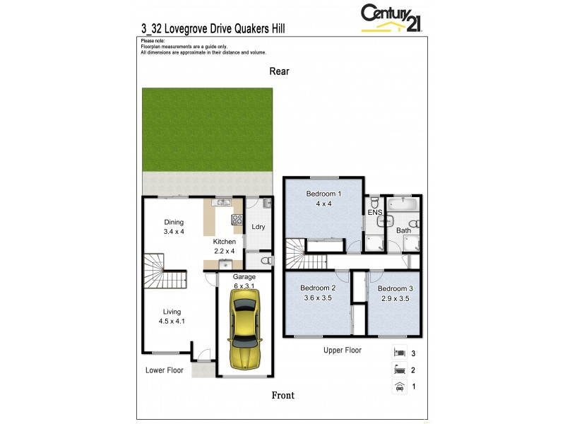 3/32 Lovegrove Drive, Quakers Hill NSW 2763 Floorplan