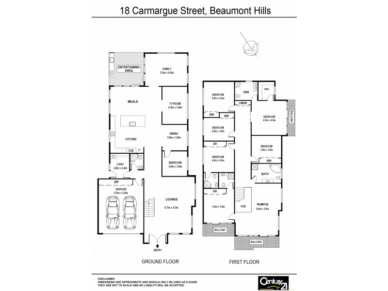 18 Carmargue Street, Beaumont Hills NSW 2155 Floorplan