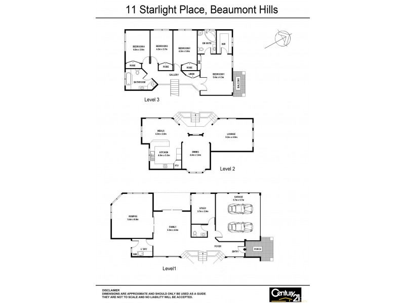 11 Starlight Place, Beaumont Hills NSW 2155 Floorplan