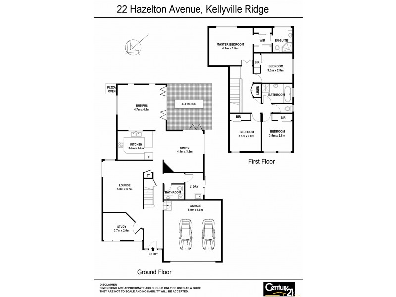 22 Hazelton Avenue, Kellyville Ridge NSW 2155 Floorplan