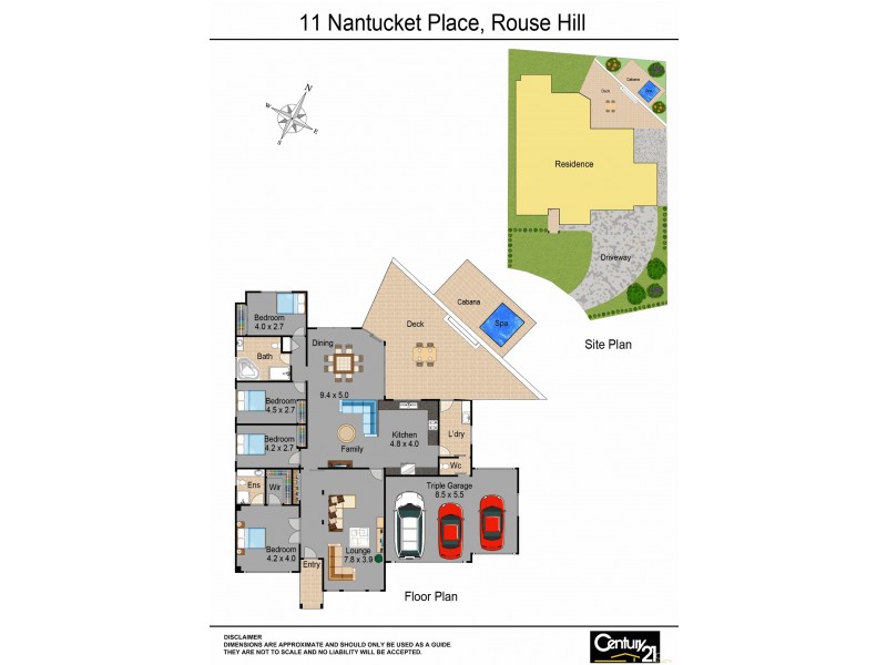 11 Nantucket Place, Rouse Hill NSW 2155 Floorplan