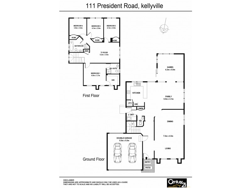 111 President Road, Kellyville NSW 2155 Floorplan