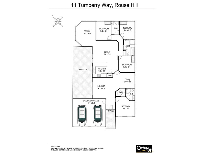 14 Turnberry Way, Rouse Hill NSW 2155 Floorplan