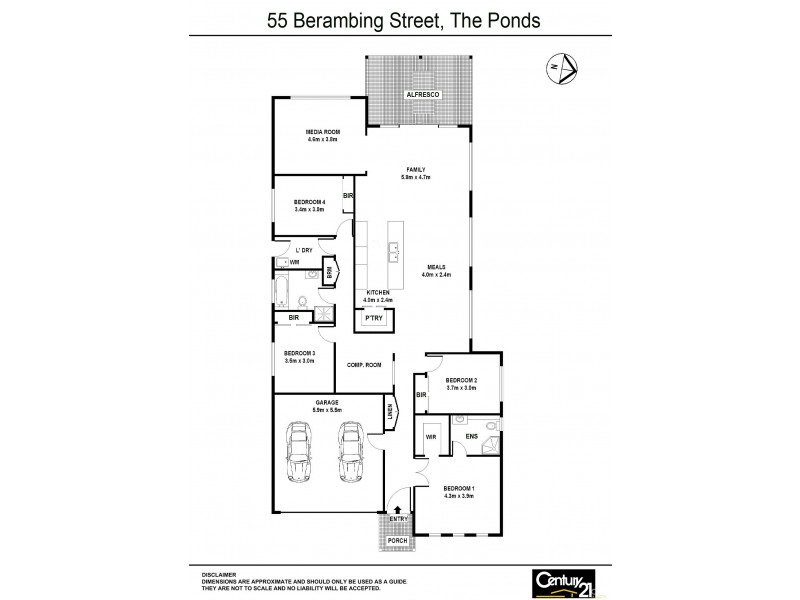 55 Berambing Street, The Ponds NSW 2769 Floorplan