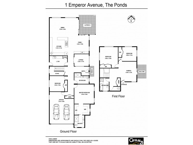 1 Emperor Avenue, The Ponds NSW 2769 Floorplan