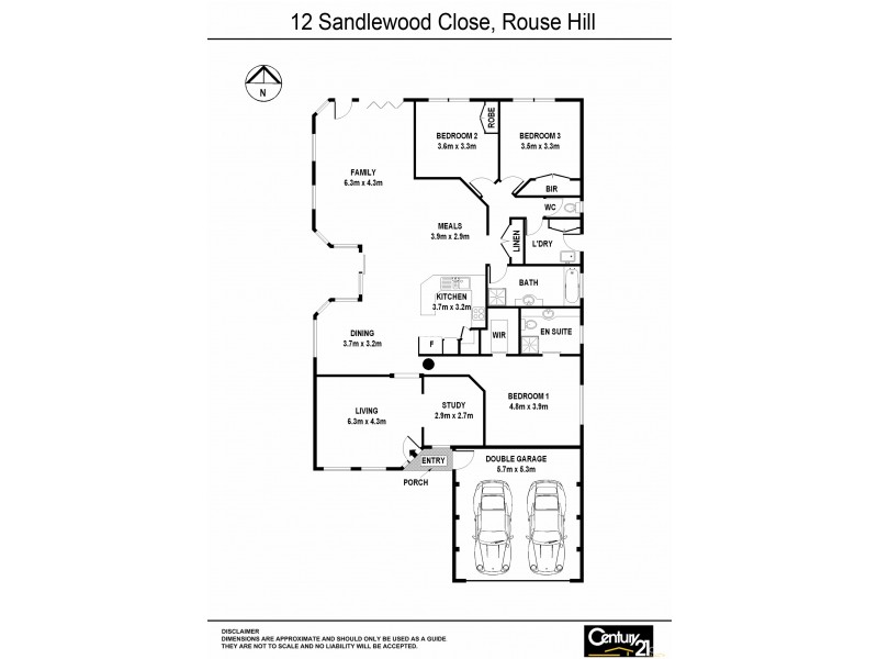 12 Sandlewood Close, Rouse Hill NSW 2155 Floorplan