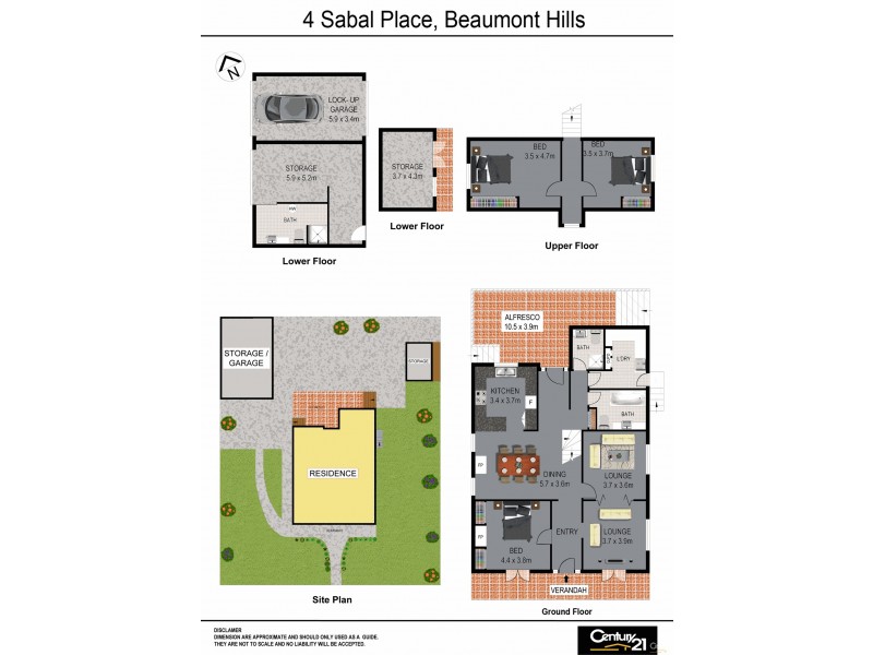 4 Sabal Place, Beaumont Hills NSW 2155 Floorplan