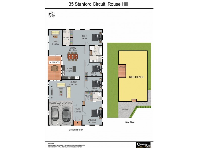 35 Stanford Circuit, Rouse Hill NSW 2155 Floorplan
