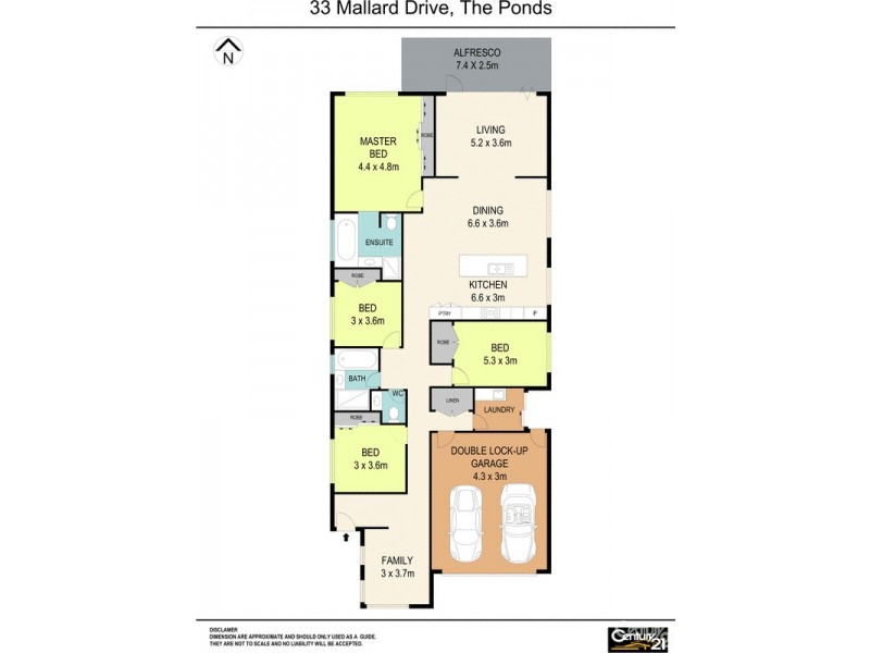 33 Mallard Drive, The Ponds NSW 2769 Floorplan