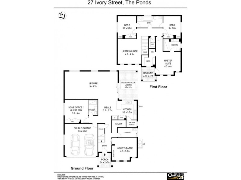 27 Ivory Street, The Ponds NSW 2769 Floorplan