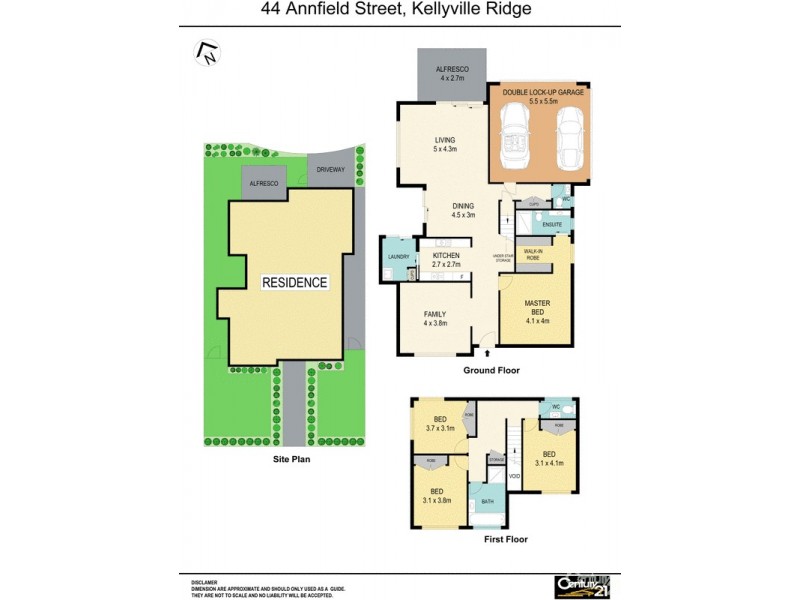 44 Annfield Street, Kellyville Ridge NSW 2155 Floorplan