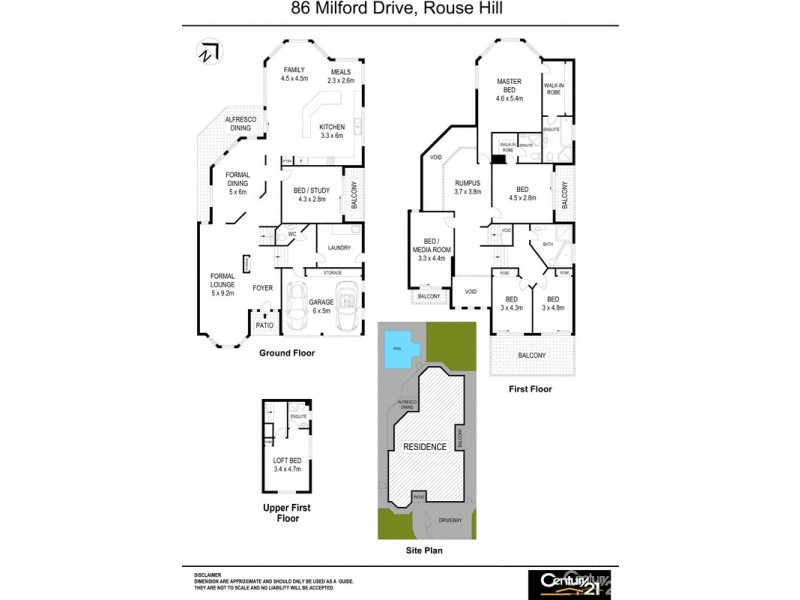 86 Milford Drive, Rouse Hill NSW 2155 Floorplan