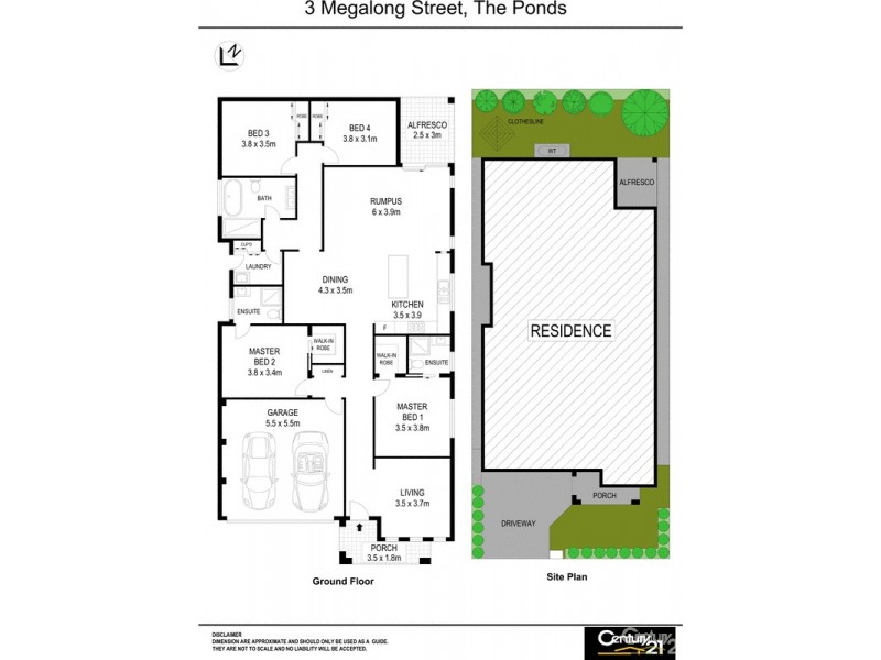 3 Megalong Street, The Ponds NSW 2769 Floorplan