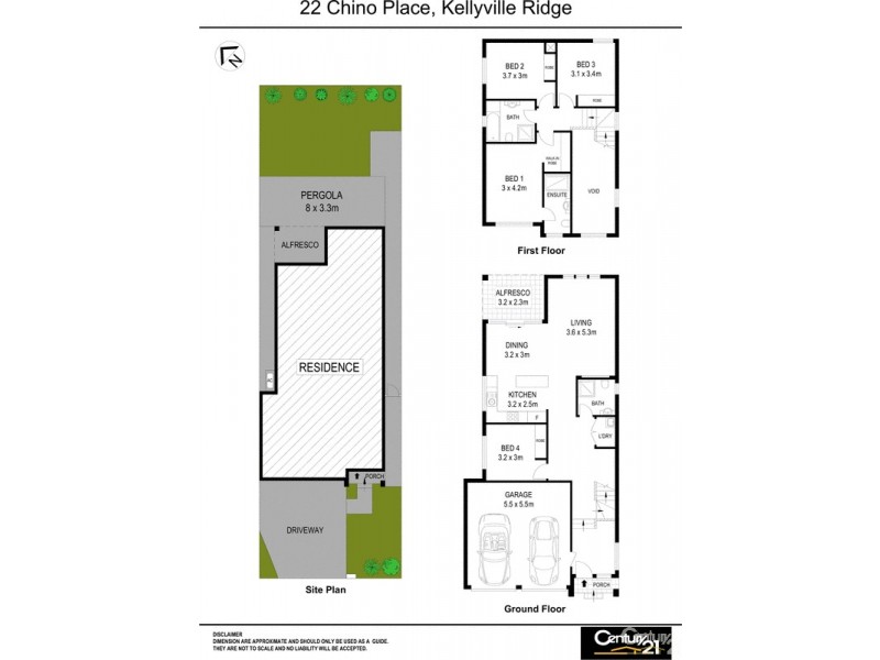 22 Chino Place, Kellyville Ridge NSW 2155 Floorplan