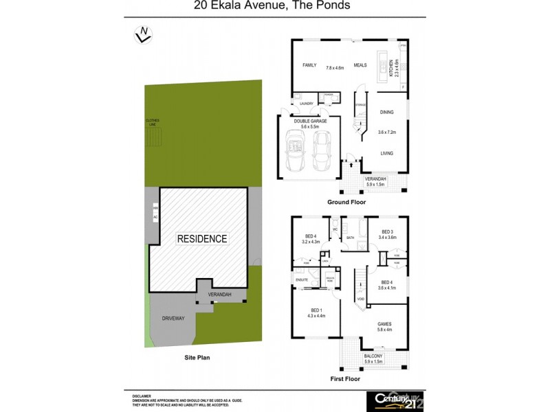 20 Ekala Avenue, The Ponds NSW 2769 Floorplan