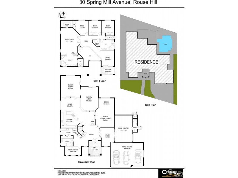 30 Spring Mill Avenue, Rouse Hill NSW 2155 Floorplan