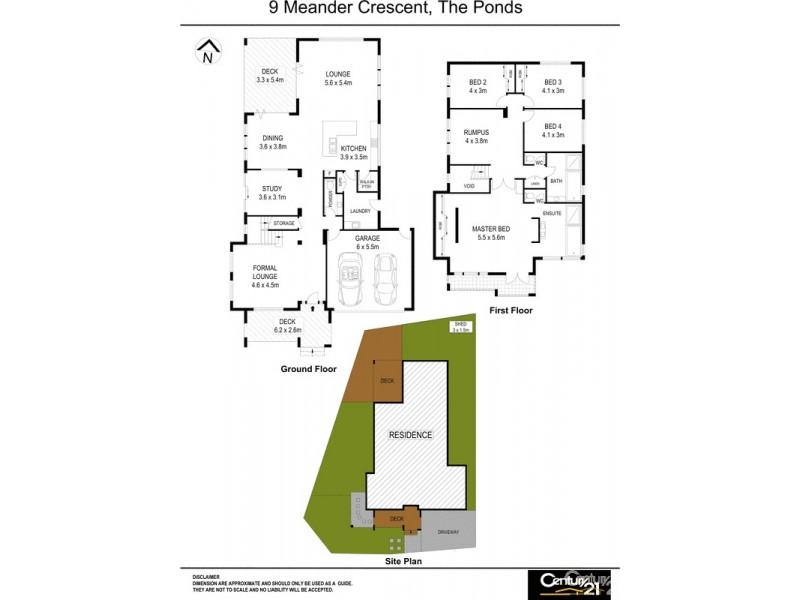 9 Meander Crescent, The Ponds NSW 2769 Floorplan