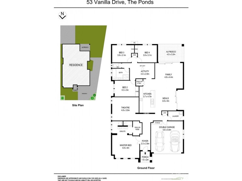 53 Vanilla Drive, The Ponds NSW 2769 Floorplan