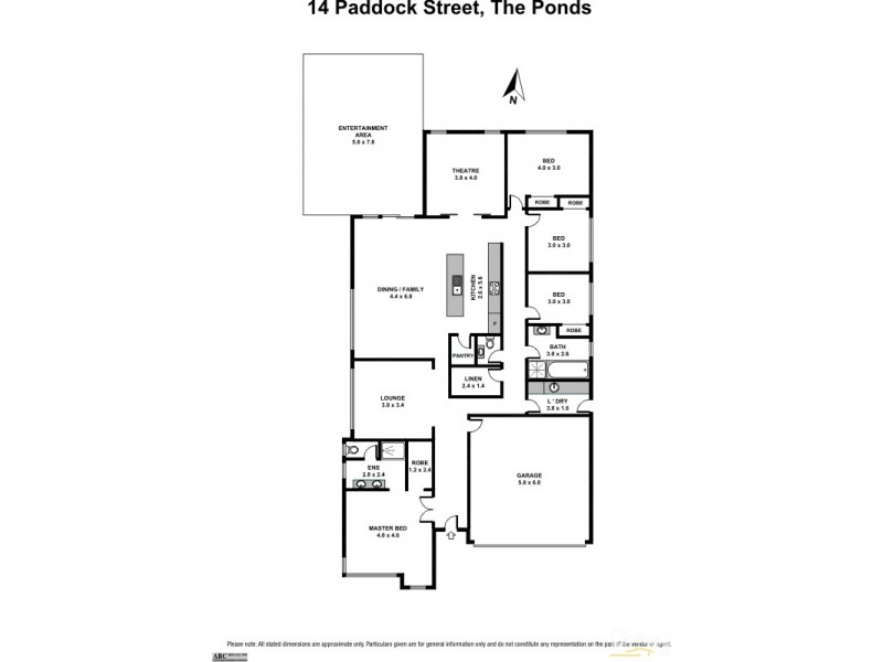 14 Paddock Street, The Ponds NSW 2769 Floorplan
