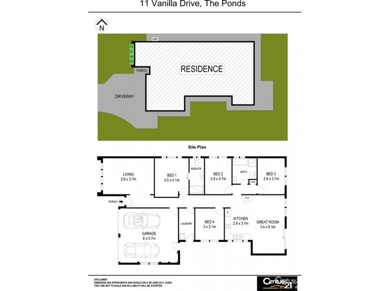 11 Vanilla Drive, The Ponds NSW 2769 Floorplan