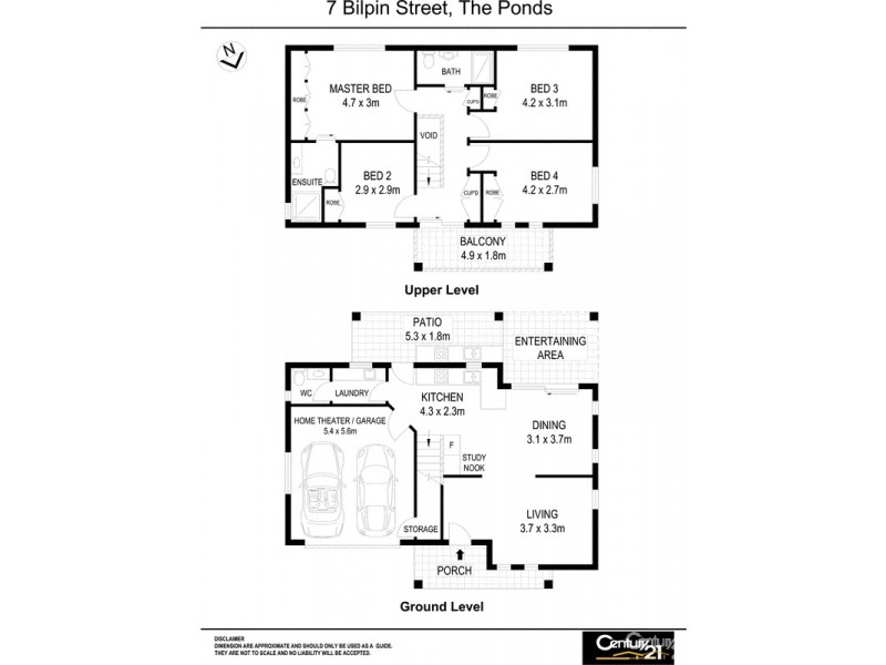 7 Bilpin Street, The Ponds NSW 2769 Floorplan