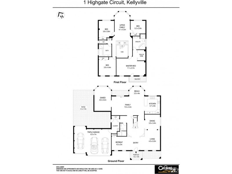 1 Highgate Circuit, Kellyville NSW 2155 Floorplan