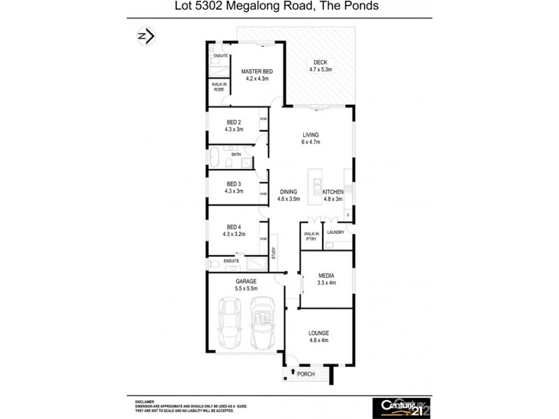 Lot 5302 Megalong Street, The Ponds NSW 2769 Floorplan