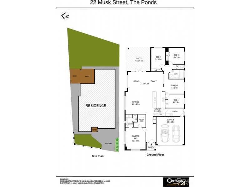 22 Musk Street, The Ponds NSW 2769 Floorplan