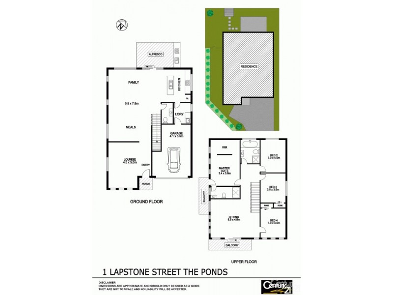 1 Lapstone Street, The Ponds NSW 2769 Floorplan