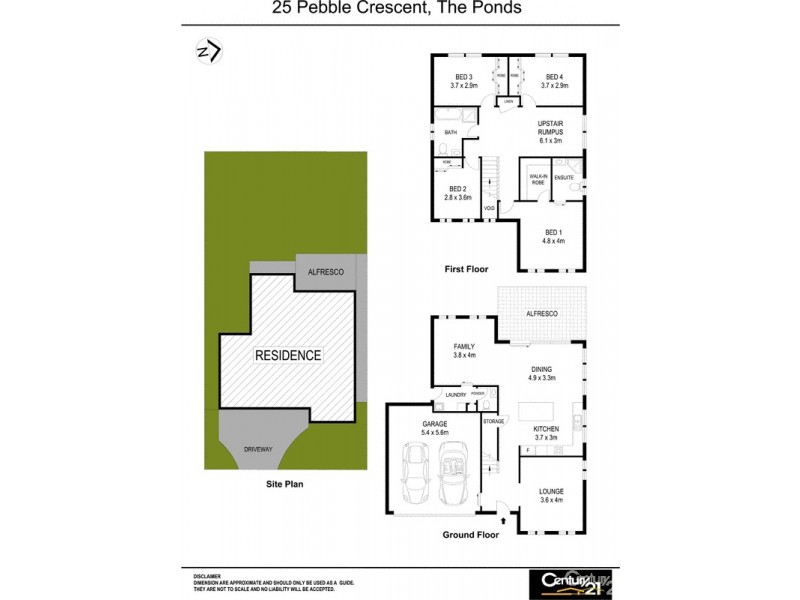 25 Pebble Crescent, The Ponds NSW 2769 Floorplan