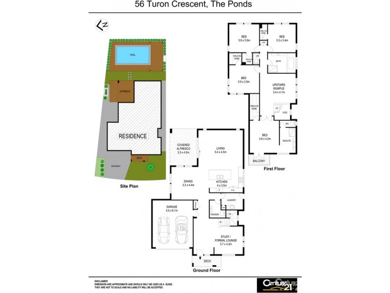 56 Turon Crescent, The Ponds NSW 2769 Floorplan