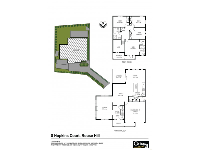 8 Hopkins Circuit, Rouse Hill NSW 2155 Floorplan