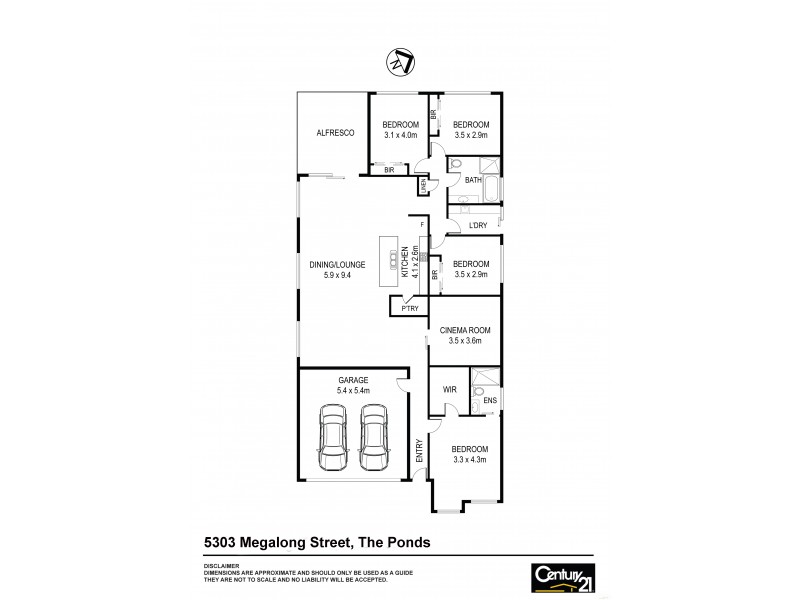 Lot 5303 Megalong Street, The Ponds NSW 2769 Floorplan