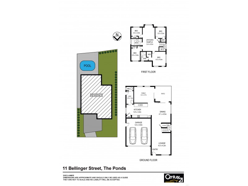 11 Bellinger Street, The Ponds NSW 2769 Floorplan