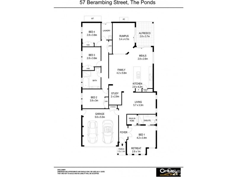 57 Berambing Street, The Ponds NSW 2769 Floorplan