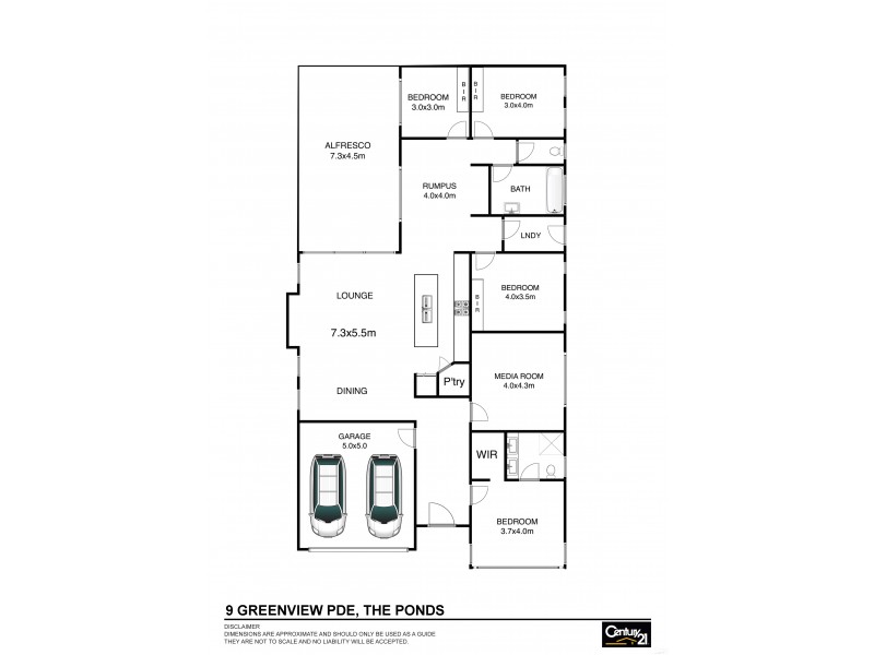 9 Greenview Parade, The Ponds NSW 2769 Floorplan