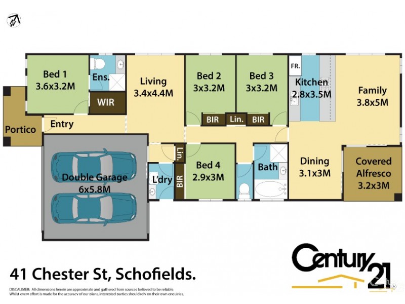 41 Chester Street, Schofields NSW 2762 Floorplan