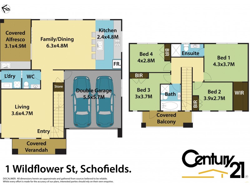1 Wildflower Street, Schofields NSW 2762 Floorplan