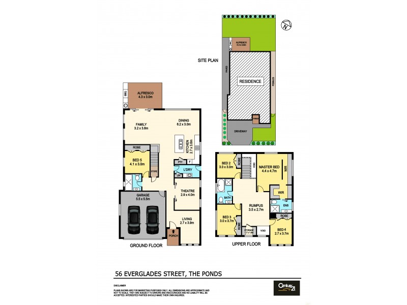 56 Everglades Street, The Ponds NSW 2769 Floorplan