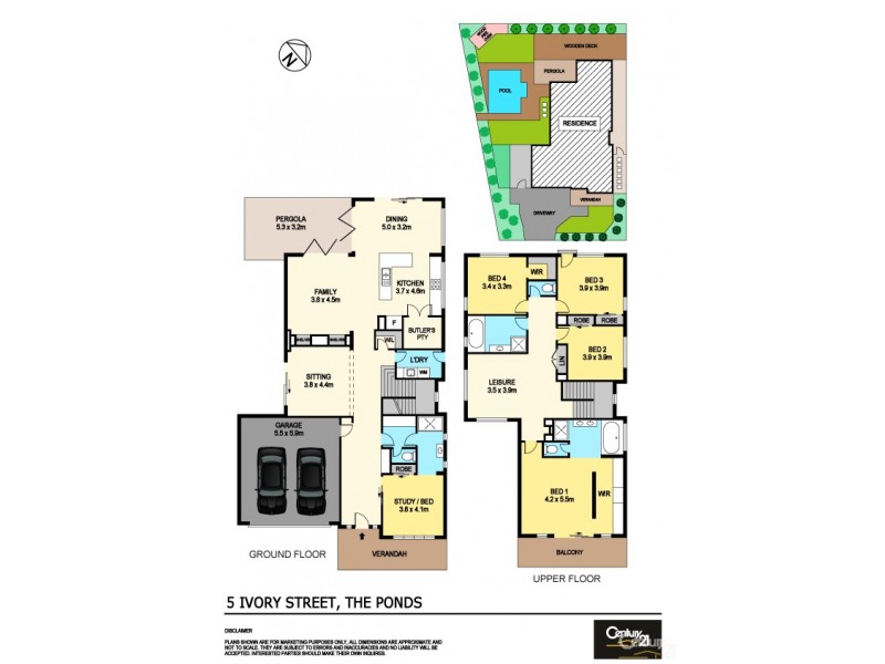 5 Ivory Street, The Ponds NSW 2769 Floorplan